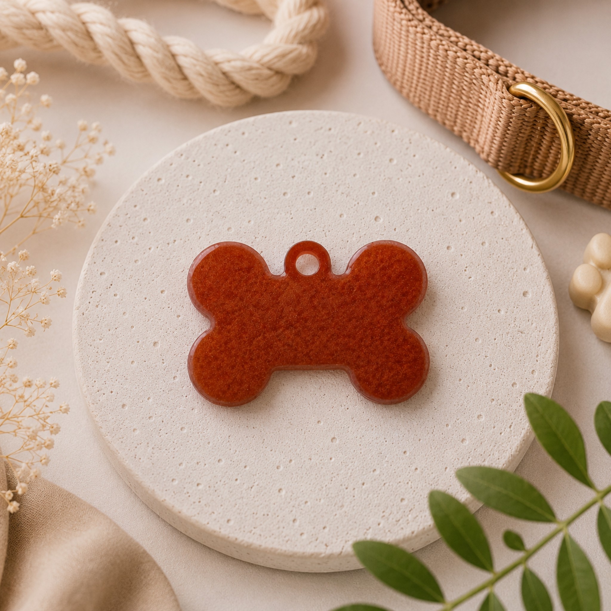 Medagliette Personalizzabili in Resina Glitter per Animali
